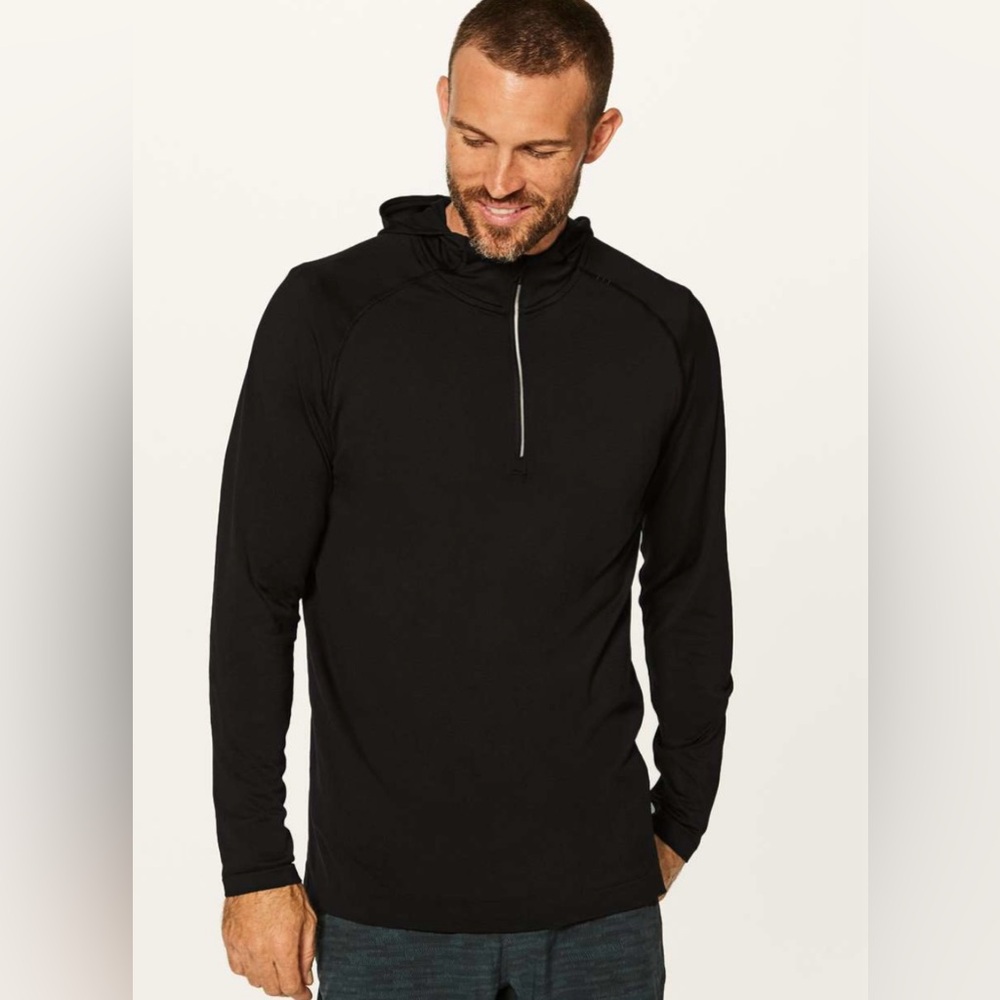 Lululemon Men’s Black Metal Vent Tech Hoodie